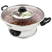 Aroma Housewares ASP-600 Stainless Steel Hot Pot, Silver