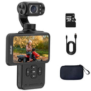 Degipo ORDRO M5 5K Pocket Camera with 3-Axis Gimbal Stabilizer, 3.5-Inch Rotatable IPS Touch Screen, 10X Digital Zoom, IR Night Vision, HDMI Output