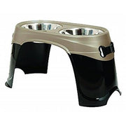 Petmate 23479 Easy Reach Pet Diner, Black/Pearl Tan