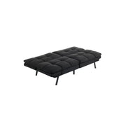 Mainstays MS95-010-107-02 Memory Foam Futon, Black Faux Suede Fabric
