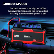 GOOLOO GP2000 Car Jump Starter, Red, 19800mAh