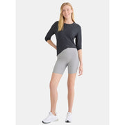 Athletic Works ButterCore Women's Long Sleeve Tee, Moisture Wicking, Stretchable, Relaxed Fit, Black, Sizes XS-4X
