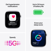 Apple Watch Gen 11 Series 11 Cell 46mm Jet Black Aluminum - Black Sport Band MFC44LW/A