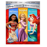 Disney Princess 3 Movie Collection: The Complete Series (Blu-ray, DVD, Digital Code)