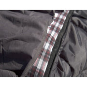 Teton Sports Fahrenheit Mammoth +20F Double-Wide Sleeping Bag with Cotton Flannel Liner, Grey Red, 94x62 in, 1064