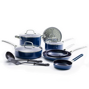 Blue Diamond Ceramic Toxin Free Non-Stick Cookware Set, 12 Piece