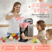Xingsheng 1.6L Slushie Machine with Rapid Freezing QuickChill Technology, Touchscreen Control, 6 Preset Modes, 54oz Capacity, FDM001