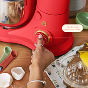 Beautiful 29086 3.5 Qt Stand Mixer, 300-Watt Motor, 12 Speeds, Stainless Steel Bowl w/Splash Guard, Tomato Red