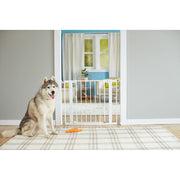 Safety 1st Easy Install Auto-Close Baby Gate, Pressure-Mounted, Magnetic Latch with SecureTech Indicator, Black, Fits 29