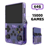 VILCORN R36S 64G Handheld Game Console, for N64 PSP PS1 SNES 26 Emulators, for Gift