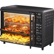 HOMSHADE 25QT French Door Air Fryer Toaster Oven Combo, Bake, Broil, Roast, 19 Cooking Functions and Digital Controls