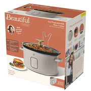 Beautiful 19459 6 Qt Programmable Slow Cooker, Porcini Taupe by Drew Barrymore