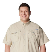 Columbia Bahama Short-Sleeve Button-Down Shirt - Fossil - M