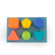 Sassy Press n' Pop Bench, Interactive Shape Sorter with 6 Textured Shapes, Color Recognition, Teething Toys, Ages 6 Months+