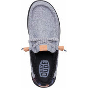 Hey Dude Wally Cozy Plaid Men's Slip-On Loafers, Lightweight Memory Foam Insoles, Smoke Grey/Multi, Size 12, 44341