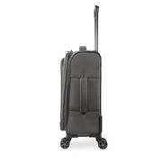 Brookstone Harbour 30-in Softside Large Checked Expandable Spinner Luggage, Dark Charcoal