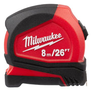 Milwaukee-48-22-6626 8 m/26 ft. Compact Tape Measure