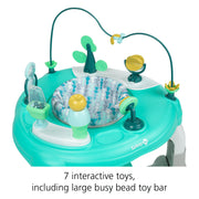 Safety 1st Grow and Go 4-in-1 Stationary Baby Activity Center with 7 Interactive Toys, 360 Degree Spinning Seat, Adjustable Height, Stained Glass WA100FYG