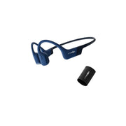 AfterShokz AS800BE Aeropex - Open Ear Bluetooth Bone Conduction Sport Headphones with Cooling Wristband - Blue Eclipse, Standard