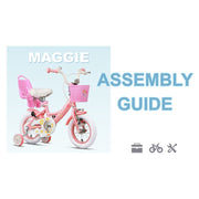 Glerc Maggie 16 Inch Kids Girls Bike, Princess Style with Doll Seat, Basket, Training Wheels, Pink, BG1012YD16pk