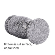 CasaWorks Gray Granite Cemetery Vase, Durable Heavy 9 lb Outdoor Memorial Flower Holder, Polished Finish, 4.3 in Diameter, 9.8 in Height