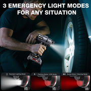Nexpow T12 AVAPOW Portable Tire Inflator, 160 PSI Cordless Dual Power Air Compressor, LED Light, Black