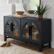 Better Homes & Gardens BHS336249972015 Juliet Arc TV Stand for TVs up to 65-in, Black Wood Finish