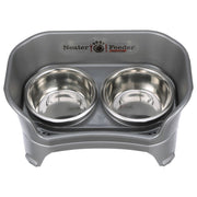 Neater Pets 200-236-AB2 EXPRESS Neater Feeder Dog Feeder - Gunmetal Grey - Medium to Large