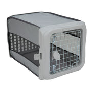 SportPet Designs 80062561 22.5-inch Collapsible Pop-up Pet Kennel, Small, Gray