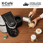Keurig K-Cafe Single Serve K-Cup Coffee Maker, Latte Maker and Cappuccino Maker, Dark Charcoal