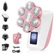 Cshidworld EHSF005PI Women Electric Razors, 7D Electric Shaver for Women, 5 in 1 Lady Shavers, Pink