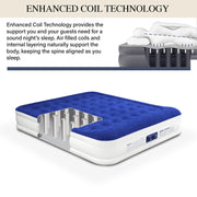 King Koil Luxury California King Air Mattress with Built-in Pump for Home, Camping & Guests - 16? Ki