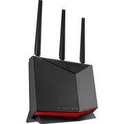 ASUS RT-BE86U BE6800 Dual-Band WiFi 7 Router, 6800 Mbps, 10G WAN/LAN, AiMesh, Subscription-Free AiProtection Pro, Guest Network Pro, Black