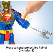 Fisher-Price Imaginext DC Super Friends Superman Insider Exo Suit Robot Playset with Lights Sounds and Accessories, Multicolor, 12-Inch