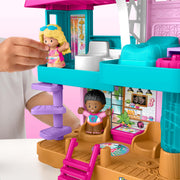 Fisher Price Little People Barbie Beach House Toddler Playset with Two Figures, Three Floors, Interactive Accessories, Multi-Color