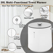 VAJIAZA 20L Towel Warmer Bucket, Large Capacity Fits Two 40