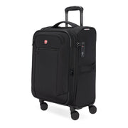 Swissgear Stride Expandable Carry-On Spinner Luggage, Durable Nylon, 8-Wheel Spinner, TSA Lock, Black, 23 in, 7069202154