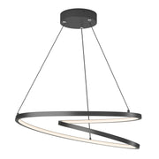Artika Salto 26-Watt 1 Light Black Modern 3 CCT Integrated LED Pendant Light Fixture, Black, 1100 Lumens