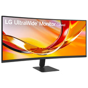 LG 34 UltraWide Curved Office Monitor, WQHD 3440x1440, 1800R, 120Hz Refresh Rate, 1ms Response Time, HDR10, Black, 34U601B-B