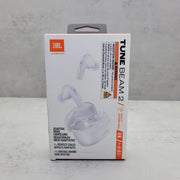 JBL JBLTBEAM2WHTAM Tune Beam 2 - True Wireless Noise Cancelling Inner Ear Earbuds - White