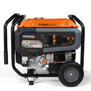 Generac GP6500 Portable Gas Generator, 8125 Starting Watts, 6500 Running Watts, PowerRush Technology, COsense Carbon Monoxide Detection, 10.5 Hour Runtime, Heavy Duty Steel Frame, Orange and Black, 76802