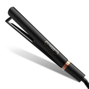 Nicebay 1 Inch Titanium Flat Iron Hair Straightener and Curler, 5 Temperature Settings, Negative Ion Technology, Amber, HS070Bi