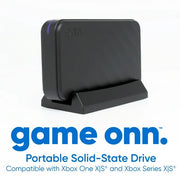 Onn. Gaming Portable SSD 1TB Compatible With PS4 & PS5, Black