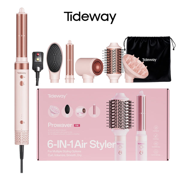 Tideway Prowaver 6-in-1 Hot Air Styler Wrap, Ionic Technology