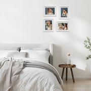 SAMPLING LH7073JYCY 4 Pack 5x7 Picture Frames White for Wall Mounted Display