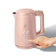 Beautiful 19483 1.7-Liter Electric Kettle 1500 W with One-Touch Activation, Rose by Drew Barrymore