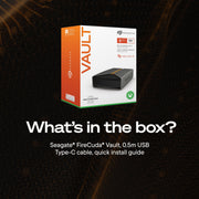 Seagate FireCuda X Vault 8TB External Gaming Hard Drive, USB-C Connection, RGB Lighting, Certified for Xbox on PC, STNL8000400
