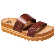 Reef Cushion Vista Hi Braided Slide Sandals for Ladies - Chocolate - 6M