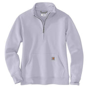 Carhartt Relaxed-Fit Midweight Quarter-Zip Mock-Neck Sweatshirt - Mica - M
