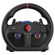 Subsonic Superdrive 270 GT Gaming Steering Wheel with Pedal Set, Dual RGB LED Sticks, 270 Rotation, Programmable Buttons, Compatible with PS3, PS4, Xbox One, Xbox Series XS, Nintendo Switch, PC, SA5721-1